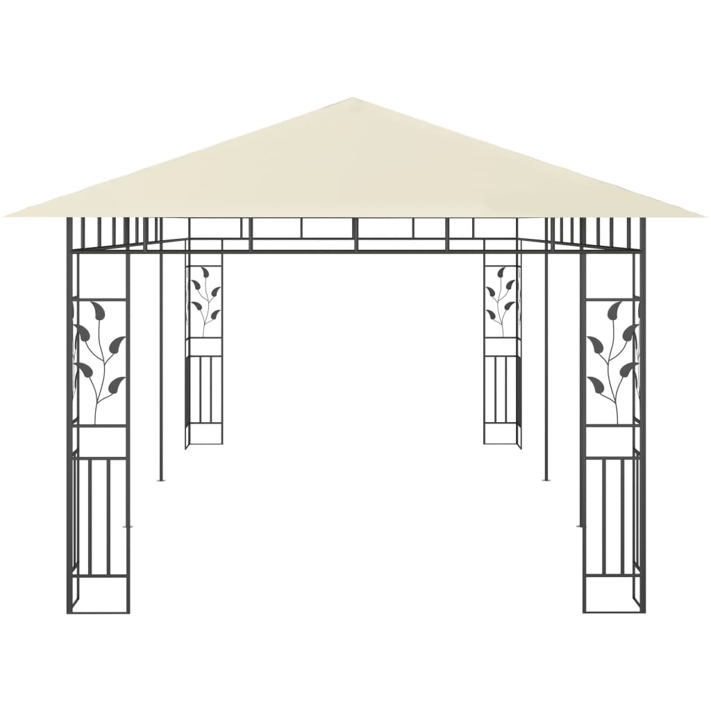 Pavilion cu plasă anti-țânțari, crem, 6 x 3 x 2,73 m Lando - Lando