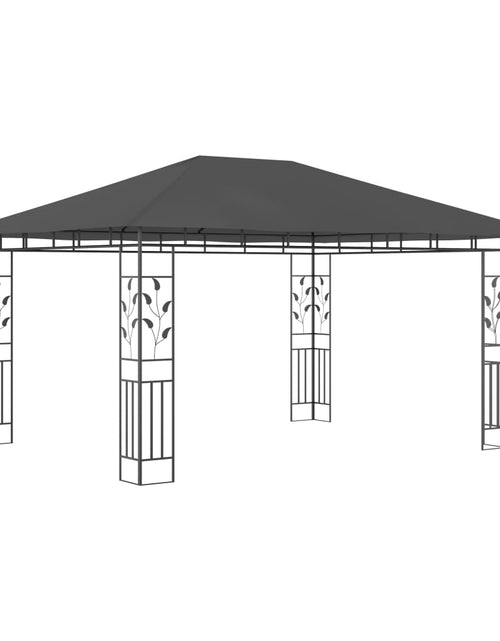 Загрузите изображение в средство просмотра галереи, Pavilion cu plasă anti-țânțari, antracit, 4 x 3 x 2,73 m Lando - Lando
