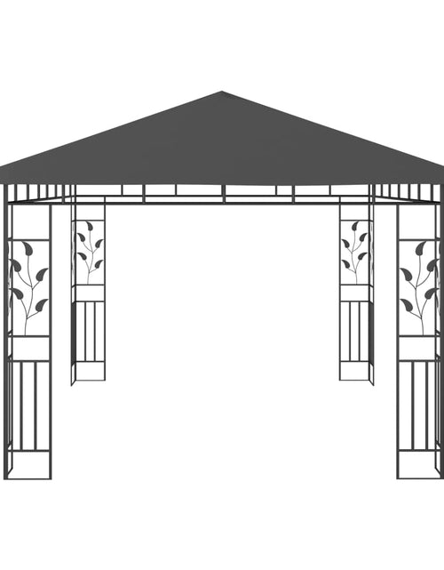 Загрузите изображение в средство просмотра галереи, Pavilion cu plasă anti-țânțari, antracit, 4 x 3 x 2,73 m Lando - Lando
