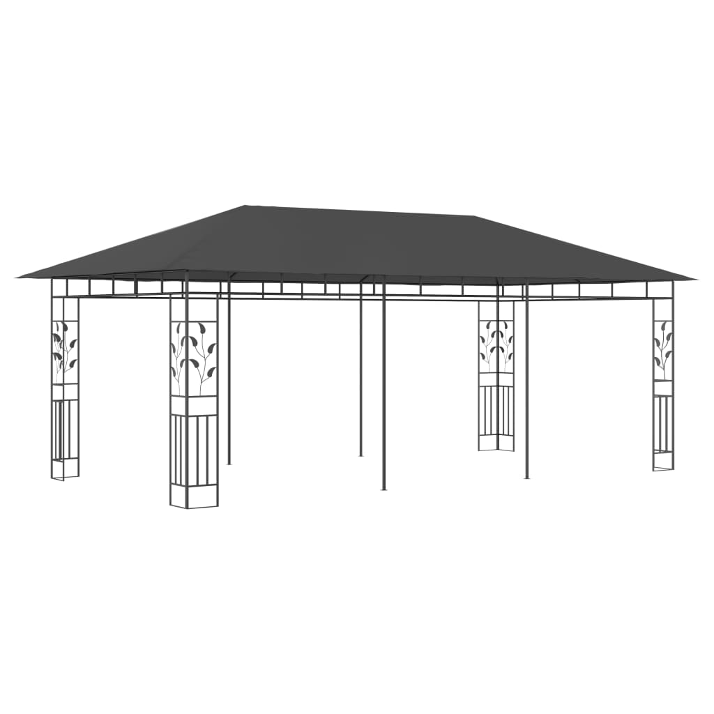 Pavilion cu plasă anti-țânțari, antracit, 6 x 3 x 2,73 m Lando - Lando