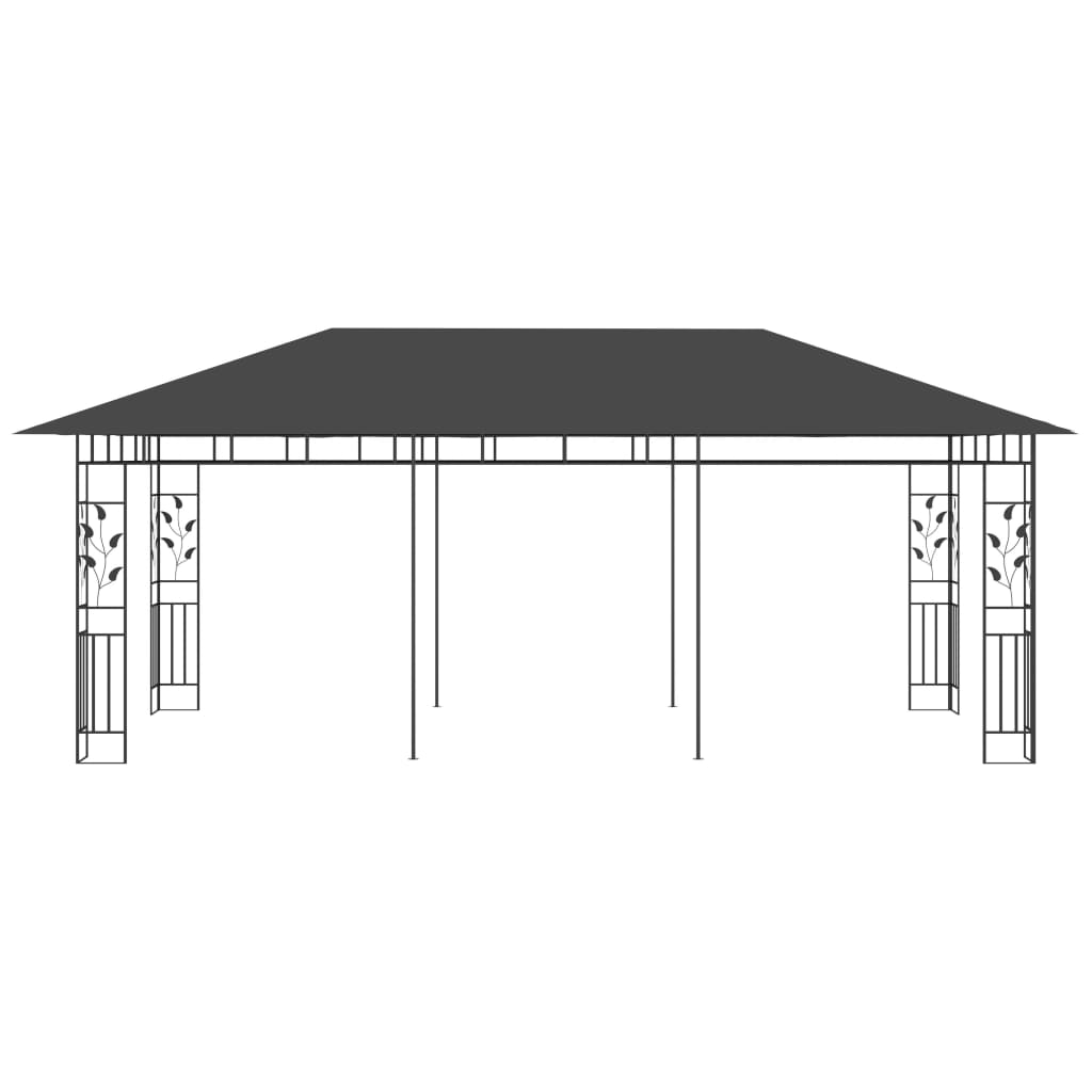Pavilion cu plasă anti-țânțari, antracit, 6 x 3 x 2,73 m Lando - Lando