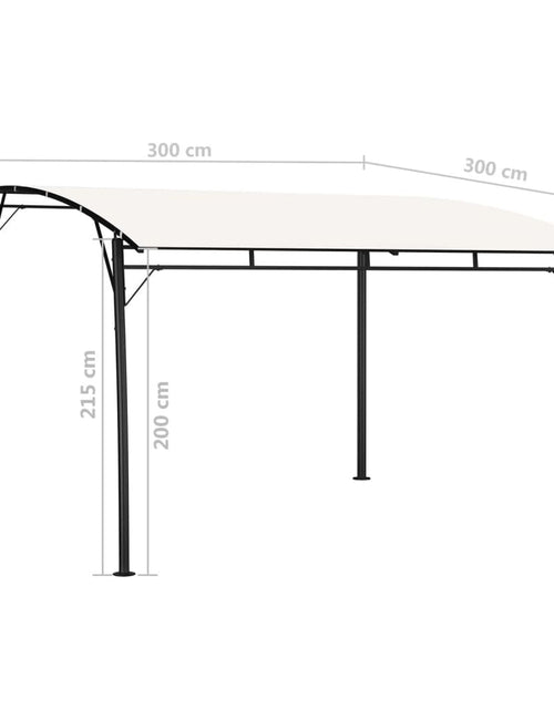 Загрузите изображение в средство просмотра галереи, Copertină pavilion de grădină, crem, 3x3x2,55 m Lando - Lando
