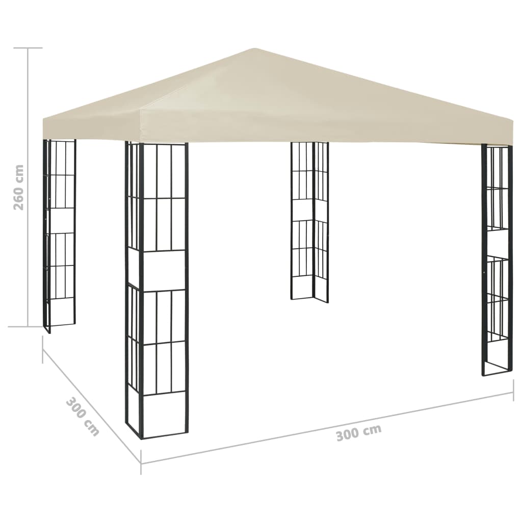 Pavilion, crem, 3 x 3 m - Lando