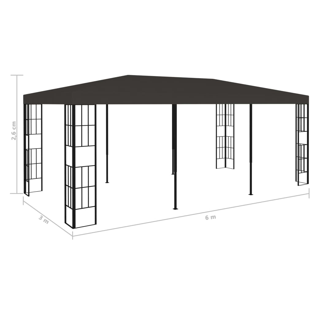 Pavilion, antracit, 3 x 6 m Lando - Lando