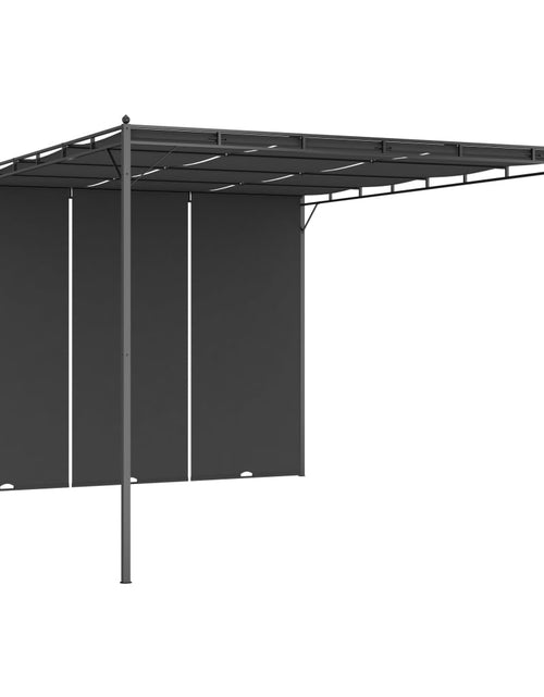 Загрузите изображение в средство просмотра галереи, Pavilion de grădină cu perdea laterală, antracit, 4x3x2,25 m Lando - Lando
