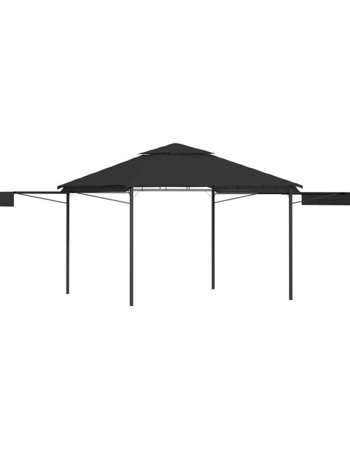 Încărcați imaginea în vizualizatorul Galerie, Pavilion cu acoperiș dublu extins 3x3x2,75 m antracit 180 g/m² Lando - Lando
