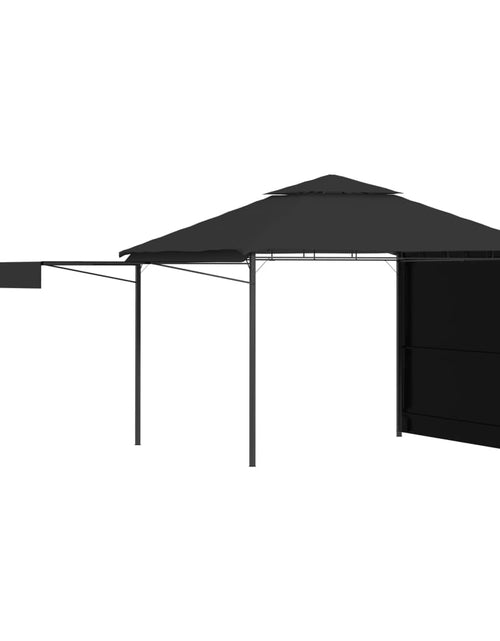 Încărcați imaginea în vizualizatorul Galerie, Pavilion cu acoperiș dublu extins 3x3x2,75 m antracit 180 g/m² Lando - Lando
