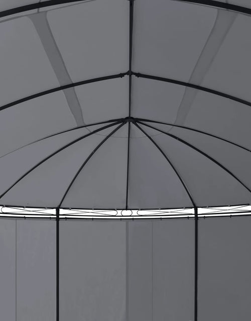 Încărcați imaginea în vizualizatorul Galerie, Pavilion cu perdele, antracit, 520x349x255 cm Lando - Lando
