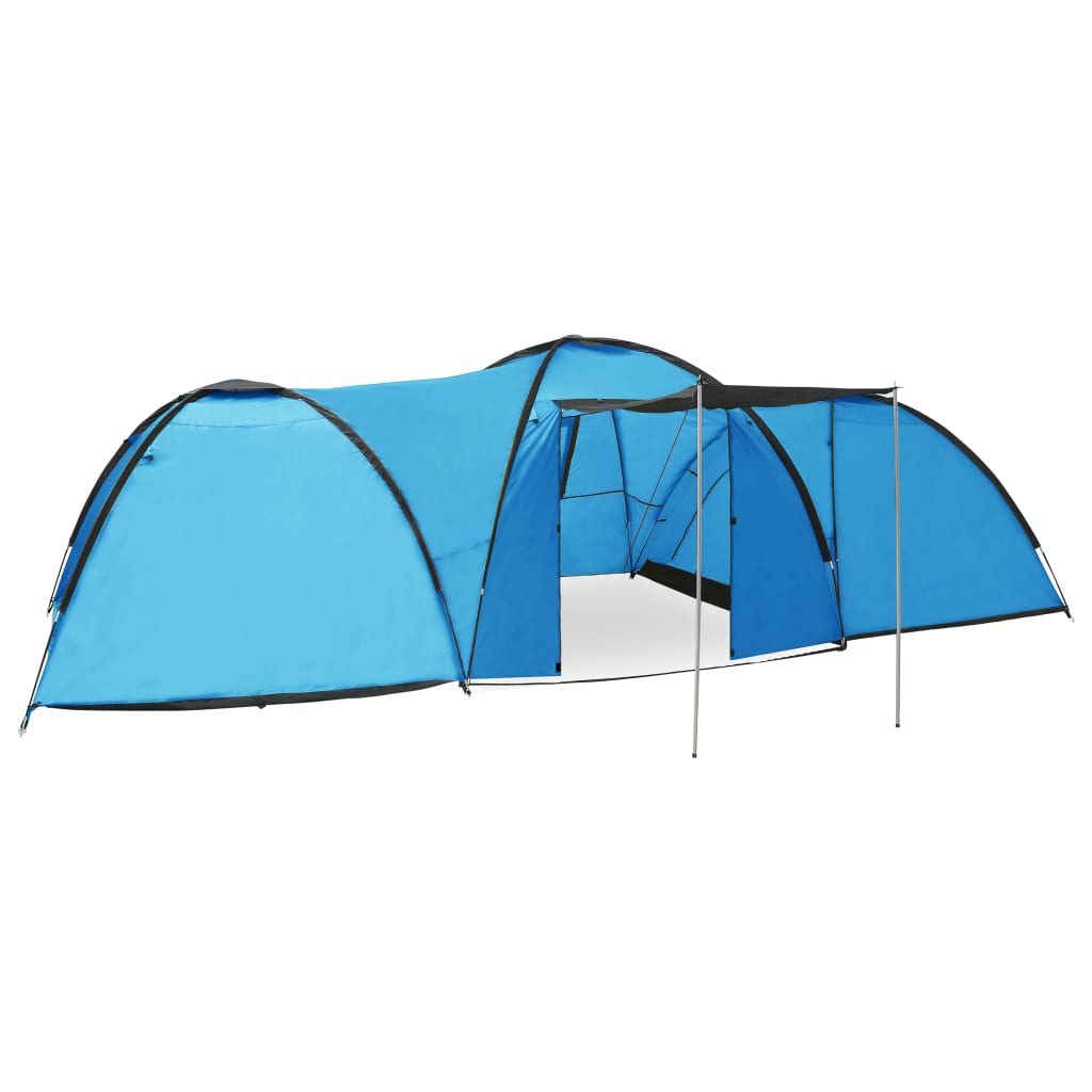 Cort camping tip iglu, 8 persoane, albastru, 650x240x190 cm Lando - Lando