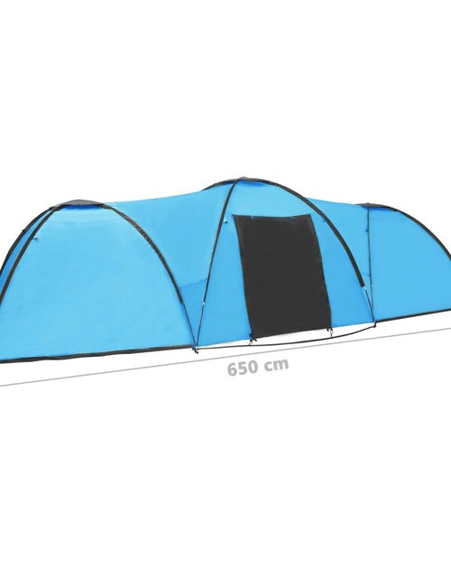 Загрузите изображение в средство просмотра галереи, Cort camping tip iglu, 8 persoane, albastru, 650x240x190 cm Lando - Lando
