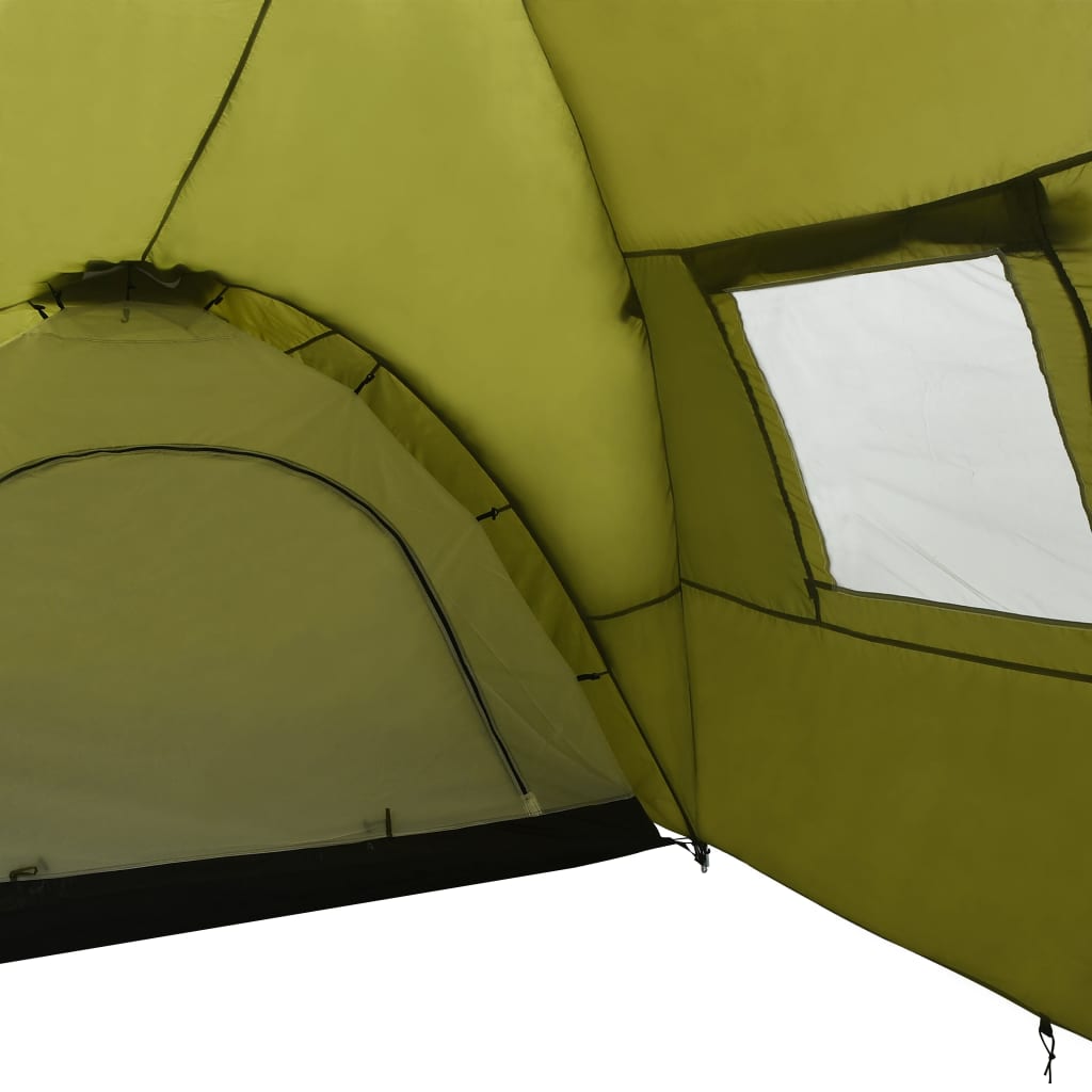 Cort camping tip iglu, 8 persoane, verde, 650 x 240 x 190 cm Lando - Lando