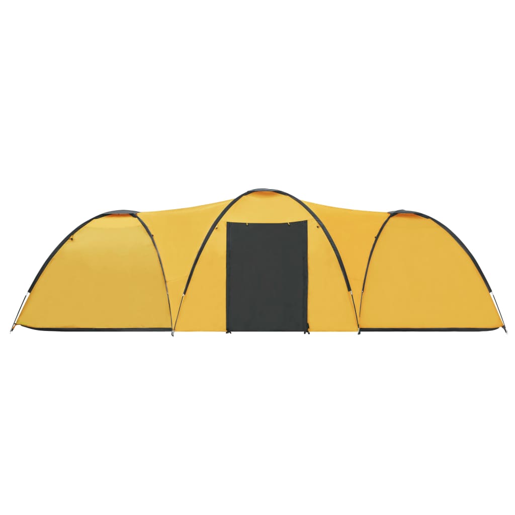 Cort camping tip iglu, 8 persoane, galben, 650 x 240 x 190 cm Lando - Lando