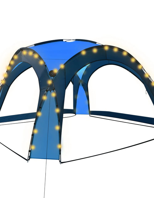 Загрузите изображение в средство просмотра галереи, Cort petrecere cu LED &amp; 4 pereți laterali albastru 3,6x3,6x2,3m Lando - Lando
