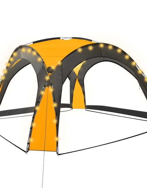 Загрузите изображение в средство просмотра галереи, Cort petrecere cu LED 4 pereți laterali, galben, 3,6x3,6x2,3 m Lando - Lando
