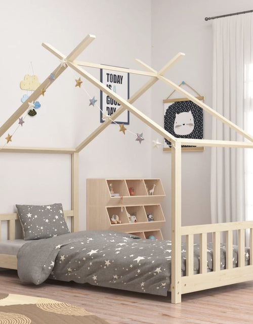 Загрузите изображение в средство просмотра галереи, Cadru de pat pentru copii, 70 x 140 cm, lemn masiv de pin Lando - Lando

