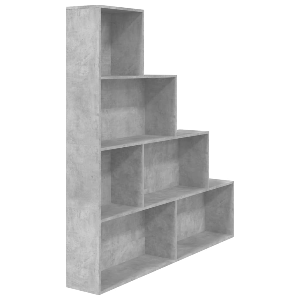 Bibliotecă/Separator cameră, gri beton, 155x24x160 cm, PAL Lando - Lando