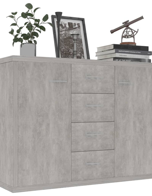 Încărcați imaginea în vizualizatorul Galerie, Servantă, gri beton, 88x30x65 cm, PAL Lando - Lando
