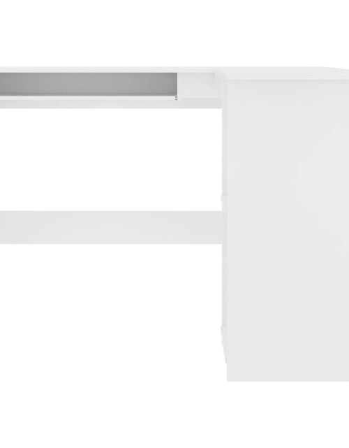 Încărcați imaginea în vizualizatorul Galerie, Birou de colț în formă de L, alb, 120 x 140 x 75 cm, PAL - Lando
