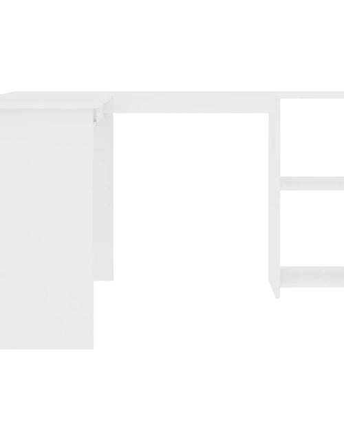 Încărcați imaginea în vizualizatorul Galerie, Birou de colț în formă de L, alb, 120 x 140 x 75 cm, PAL - Lando
