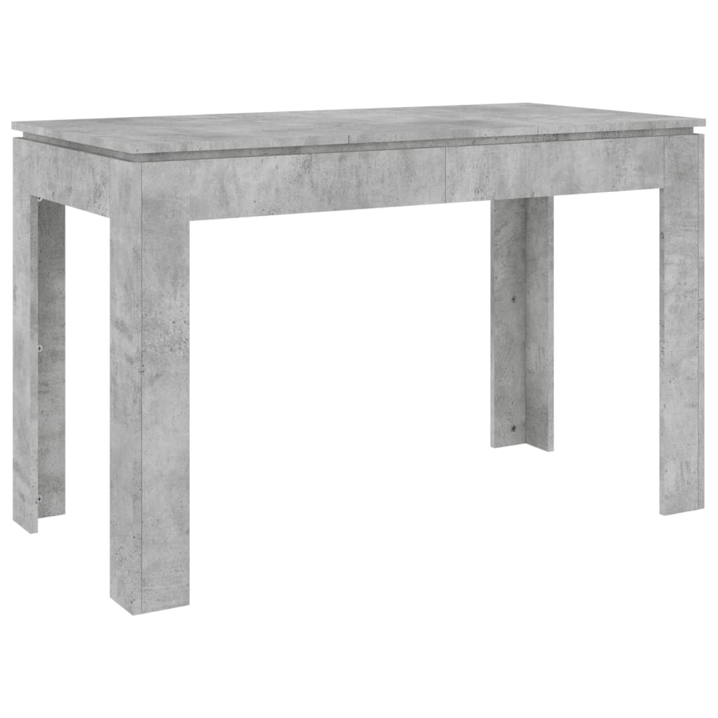 Masă de bucătărie, gri beton, 120 x 60 x 76 cm, PAL - Lando