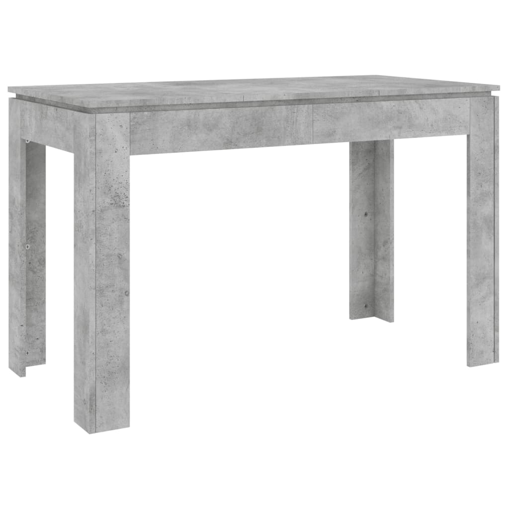 Masă de bucătărie, gri beton, 120 x 60 x 76 cm, PAL - Lando