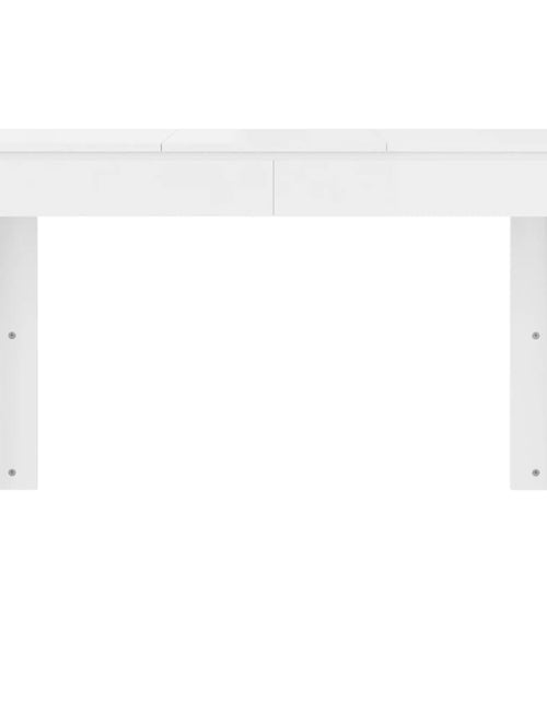 Загрузите изображение в средство просмотра галереи, Masă de bucătărie, alb lucios, 120 x 60 x 76 cm, PAL - Lando
