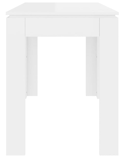 Загрузите изображение в средство просмотра галереи, Masă de bucătărie, alb lucios, 120 x 60 x 76 cm, PAL - Lando
