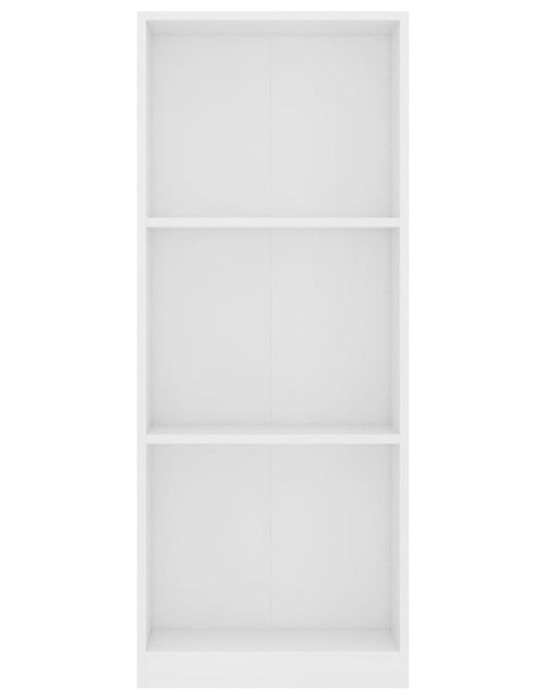 Încărcați imaginea în vizualizatorul Galerie, Bibliotecă cu 3 rafturi, alb, 40x24x108 cm, PAL Lando - Lando
