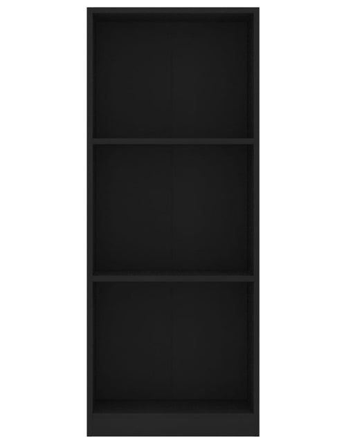 Загрузите изображение в средство просмотра галереи, Bibliotecă cu 3 rafturi, negru, 40x24x108 cm, PAL Lando - Lando
