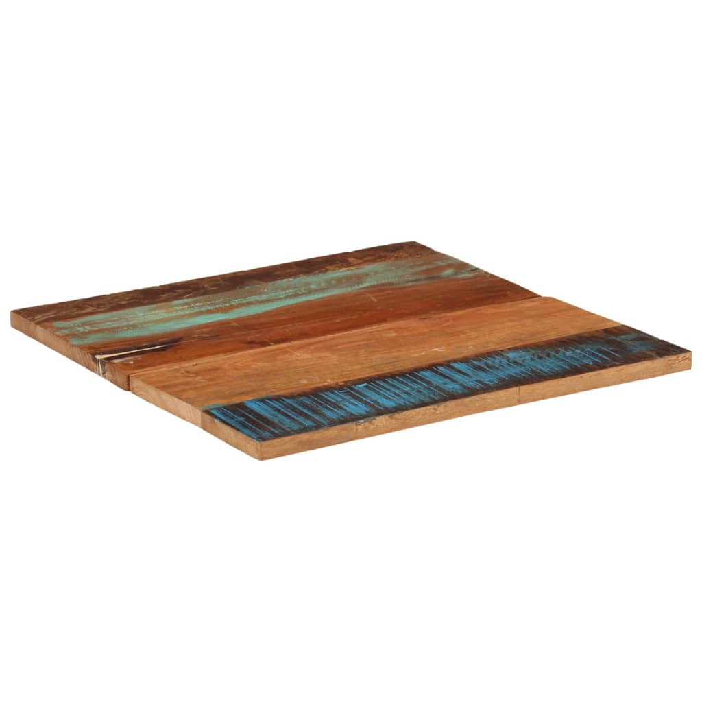 Blat de masă pătrat, 70 x 70 cm, lemn masiv reciclat, 25-27 mm - Lando