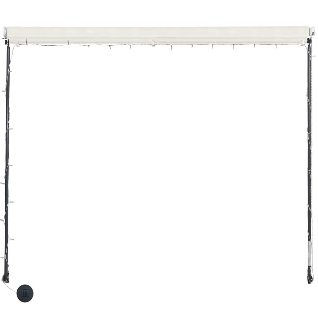 Copertină retractabilă cu LED, crem, 300 x 150 cm Lando - Lando