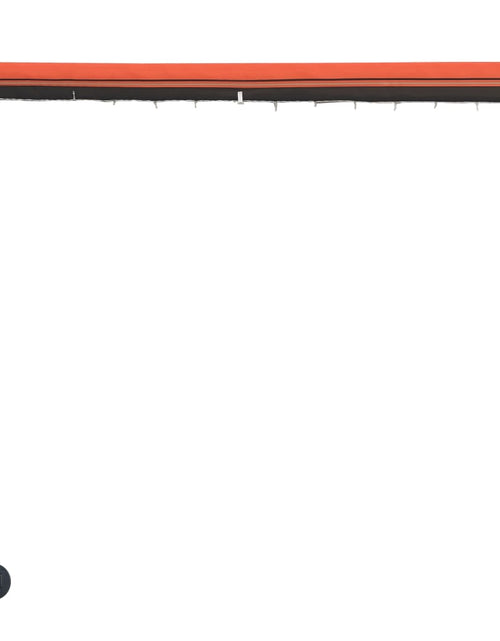 Загрузите изображение в средство просмотра галереи, Copertină retractabilă cu LED, portocaliu și maro, 250 x 150 cm Lando - Lando
