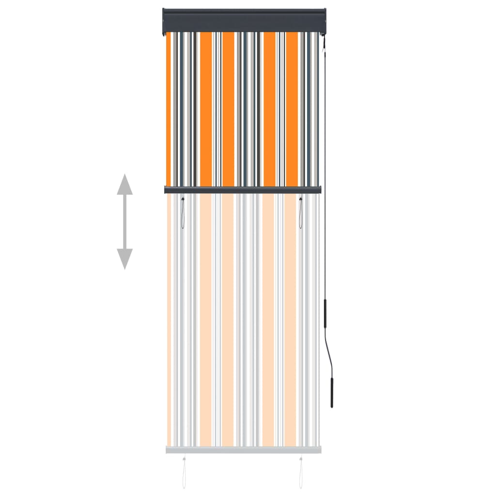 Jaluzea tip rulou de exterior, galben și albastru, 60 x 250 cm Lando - Lando