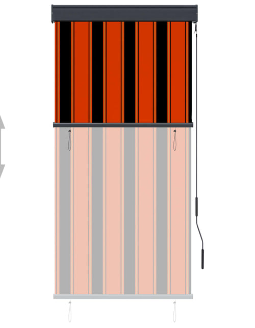 Загрузите изображение в средство просмотра галереи, Jaluzea tip rulou de exterior, portocaliu și maro, 80 x 250 cm Lando - Lando
