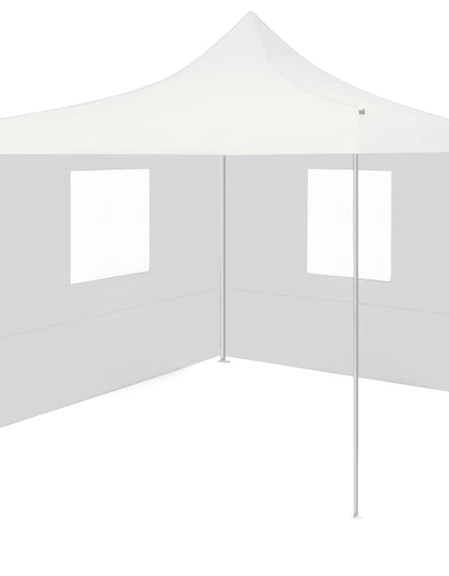Încărcați imaginea în vizualizatorul Galerie, Cort de petrecere pliabil cu 2 pereți laterali, alb, 3x3 m oțel Lando - Lando
