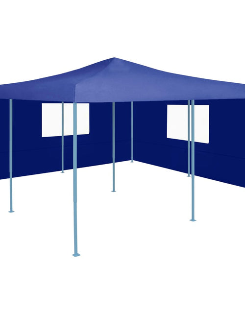 Загрузите изображение в средство просмотра галереи, Pavilion pliabil cu 2 pereți laterali, albastru, 5 x 5 m Lando - Lando

