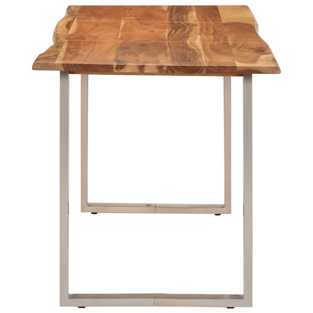 Masă de bucătărie, 140 x 70 x 76 cm, lemn masiv de acacia - Lando
