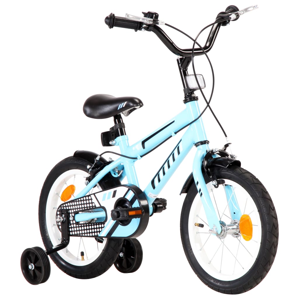 Bicicletă pentru copii, negru și albastru, 14 inci Lando - Lando
