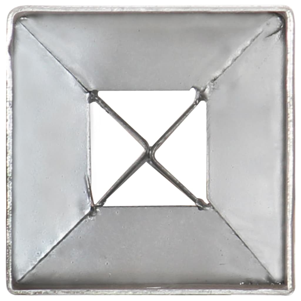 Țăruși de sol, 12 buc., argintiu, 7x7x90 cm, oțel galvanizat Lando - Lando