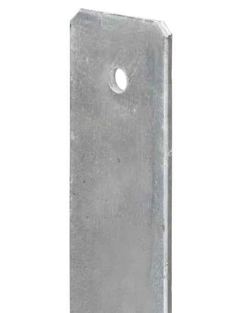 Încărcați imaginea în vizualizatorul Galerie, Ancore de gard, 6 buc., argintiu, 7x6x60 cm, oțel galvanizat Lando - Lando
