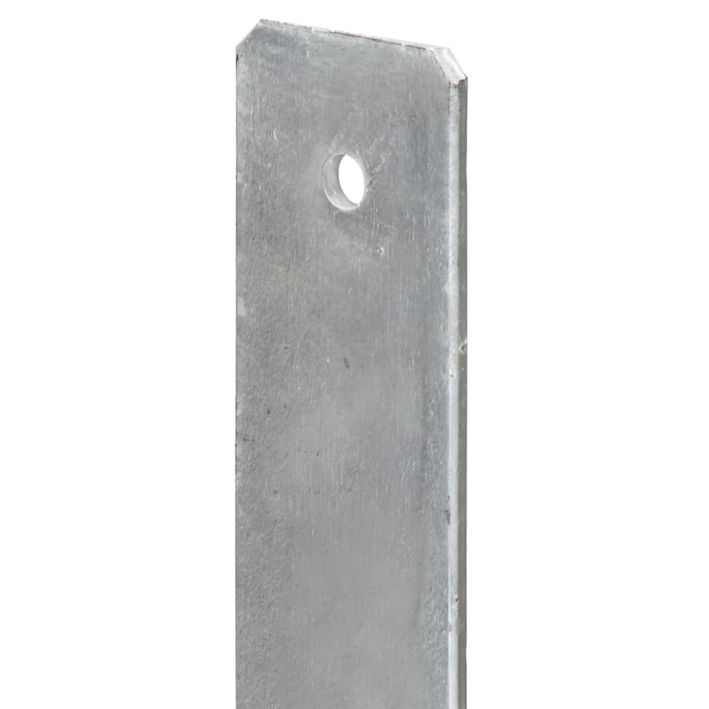 Ancore de gard, 6 buc., argintiu, 7x6x60 cm, oțel galvanizat Lando - Lando