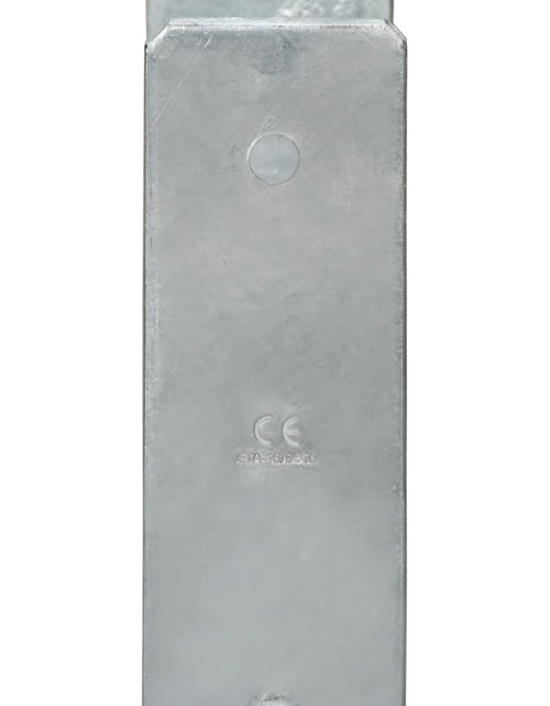 Încărcați imaginea în vizualizatorul Galerie, Ancore de gard, 2 buc., argintiu, 8x6x60 cm, oțel galvanizat Lando - Lando
