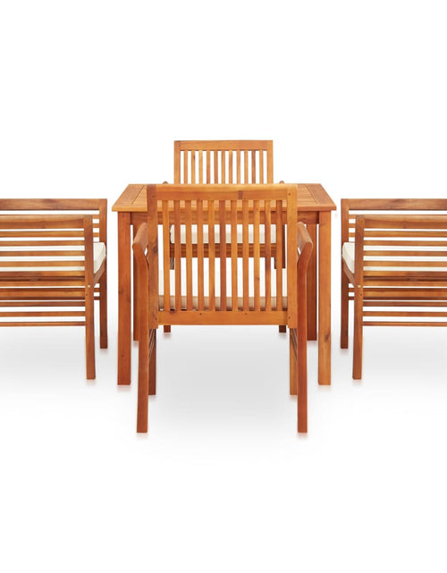 Încărcați imaginea în vizualizatorul Galerie, Set mobilier de exterior cu perne 5 piese lemn masiv de acacia - Lando
