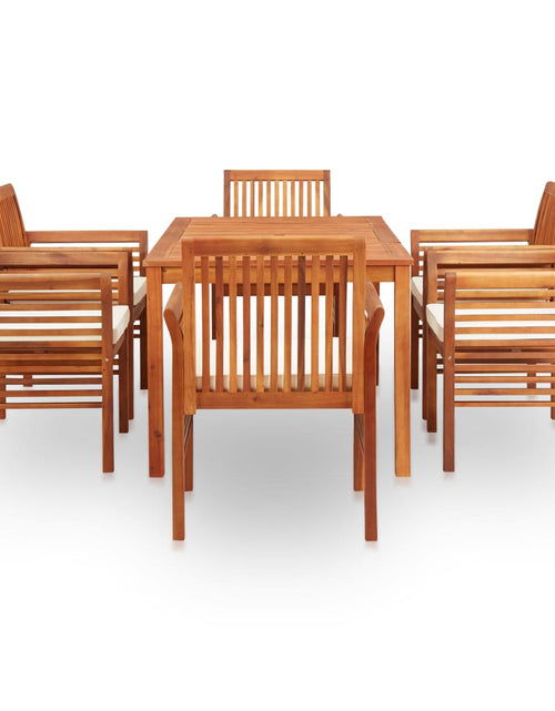 Загрузите изображение в средство просмотра галереи, Set mobilier de exterior cu perne 7 piese lemn masiv de acacia - Lando
