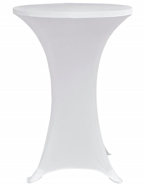Загрузите изображение в средство просмотра галереи, Husă de masă cu picior Ø70 cm, 4 buc., alb, elastic - Lando
