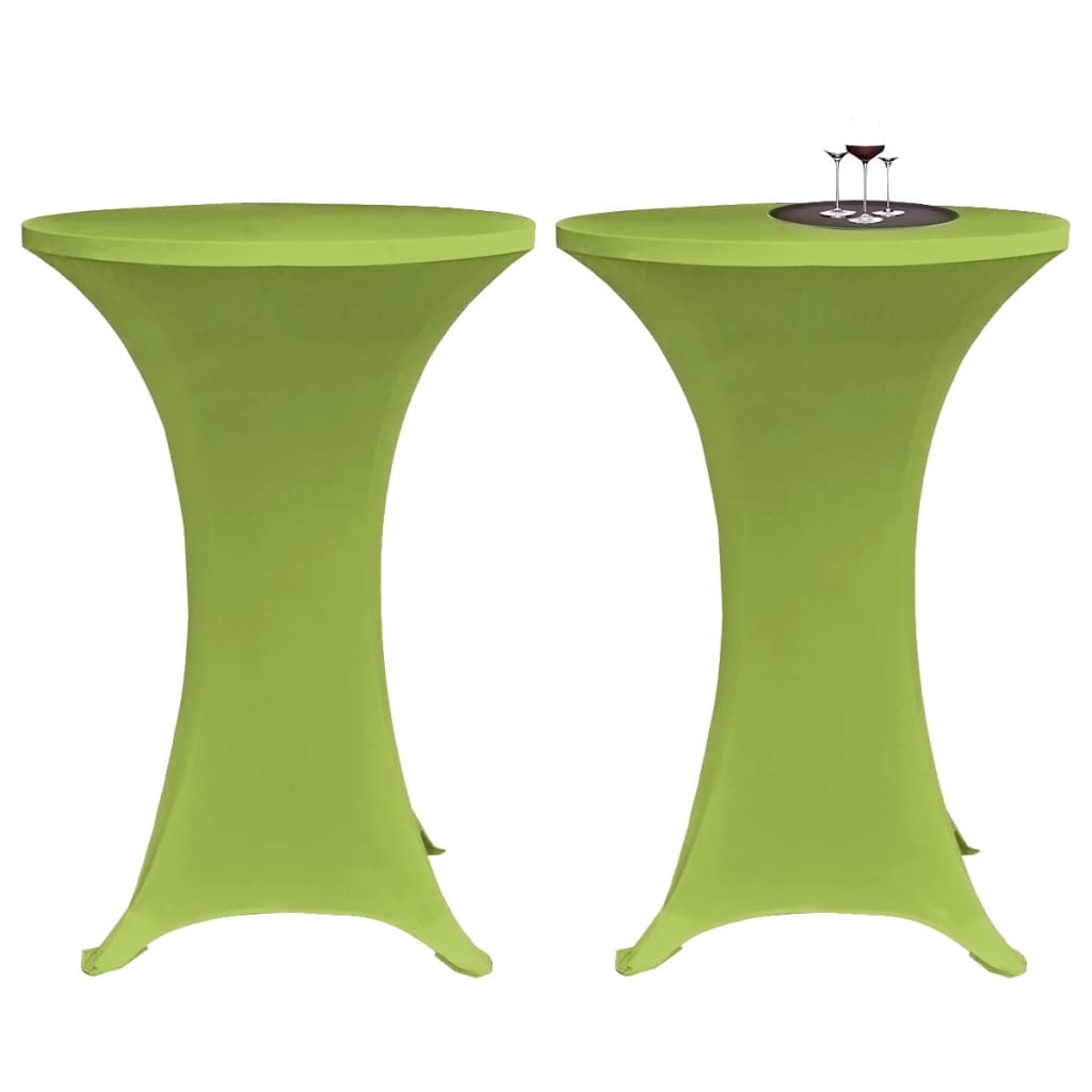 Husă elastică pentru masă, 4 buc., verde, 70 cm - Lando