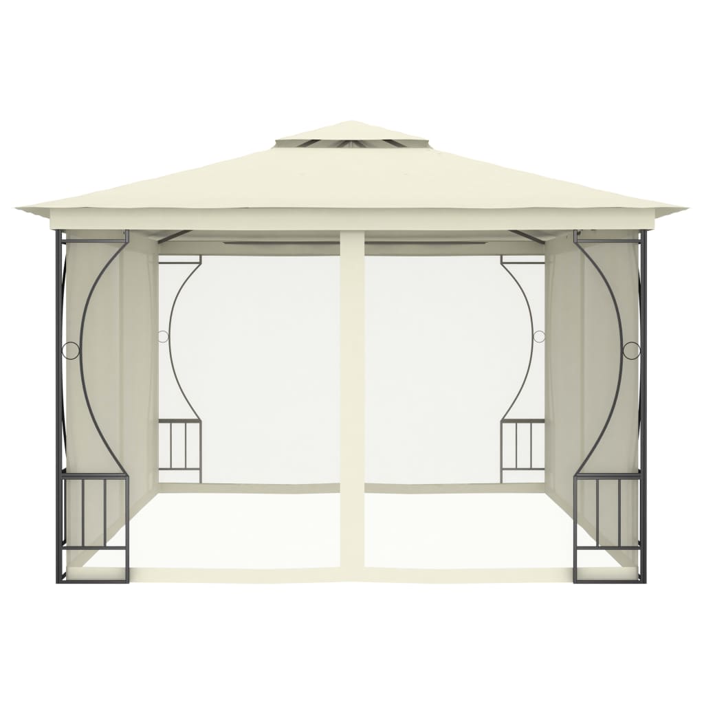 Pavilion cu plase, crem, 300 x 400 x 265 cm Lando - Lando