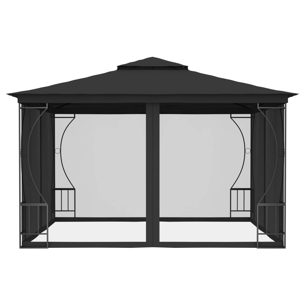 Pavilion cu plase, antracit, 300 x 300 x 265 cm Lando - Lando