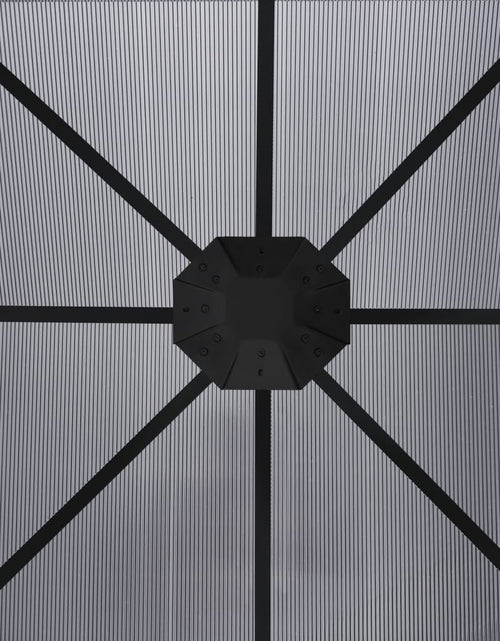 Încărcați imaginea în vizualizatorul Galerie, Pavilion cu perdele, antracit, 300 x 300 x 265 cm Lando - Lando

