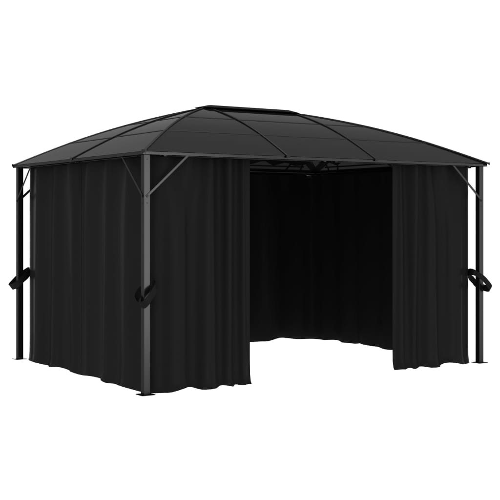 Pavilion cu perdele, antracit, 400 x 300 x 265 cm Lando - Lando